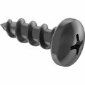 Bsc Preferred Screws for Particleboard and Fiberboard Rounded Head Black-Oxide Steel No 10 Screw 5/8 L, 100PK 91555A131